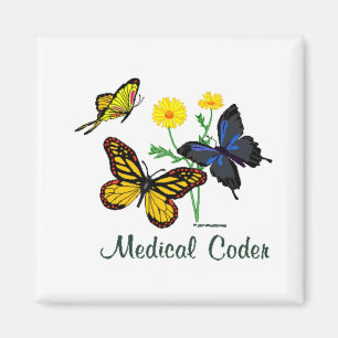 Medicinska Coderfjärilar Magnet