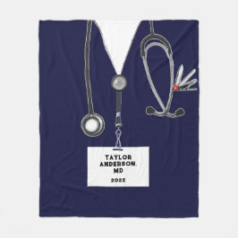 Medicinska Doktor Fleece Blanket