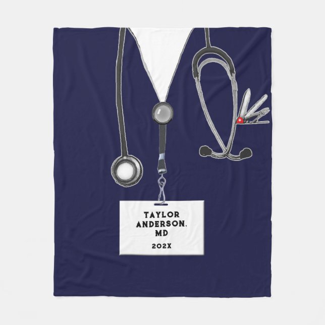 Medicinska Doktor Fleece Blanket (Framsidan)