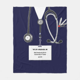 Medicinska Doktor Fleece Blanket