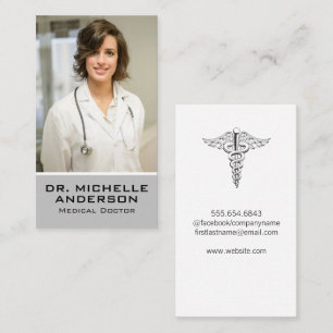Medicinska Doktor Fotomall för anpassningsbar Visitkort