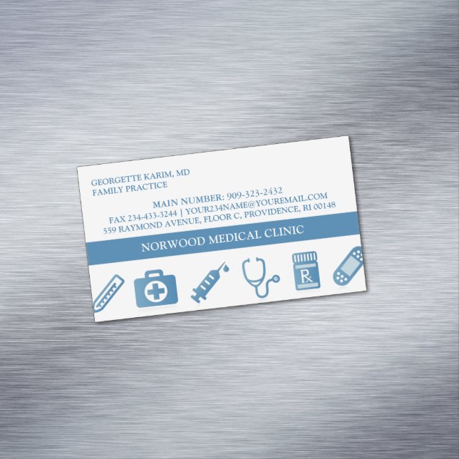 Medicinska Doktor Magnetiska Visitkort (In Situ)