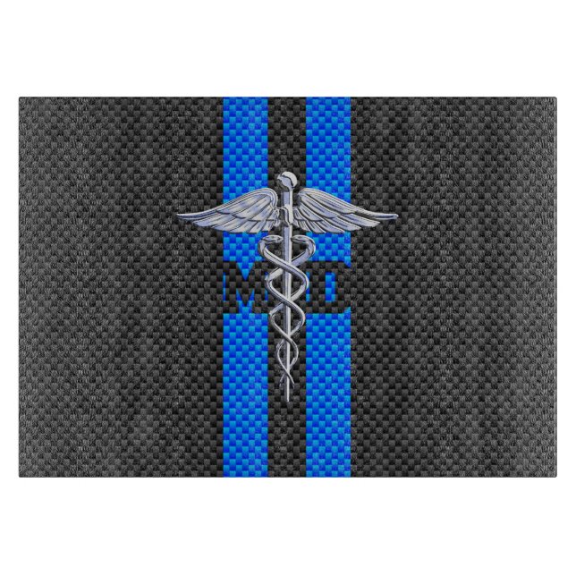 Medicinska Doktor MD Caduceus på kolfiber Stil (Framsidan)
