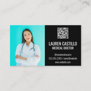 Medicinska Doktor   QR Scan Code-Affärskort Visitkort