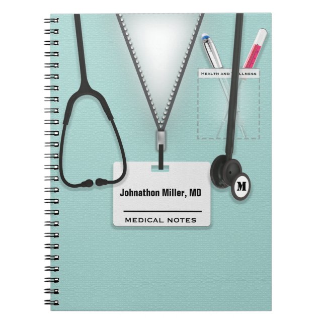 Medicinska Doktor, sjuksköterska eller karenshem Anteckningsbok (Framsidan)