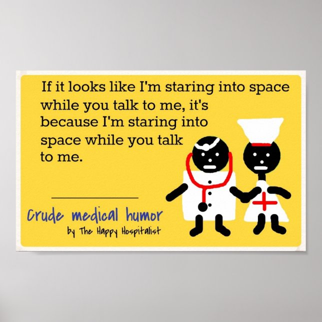 Medicinska Humor Poster (Framsidan)