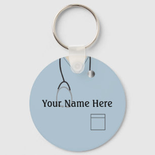 Medicinska krubbar Nurse Doktor Light Blue Keychai Nyckelring