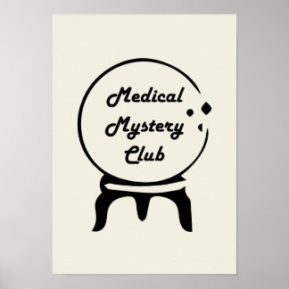Medicinska Mysterieklubben Minimalistisk Väggkonst