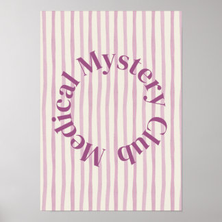 'Medicinska Mysterieklubben' Rolig Kronisk Sjukdom Poster