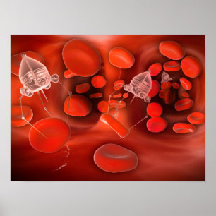 Medicinska Nanobots i bloodstreamen Poster