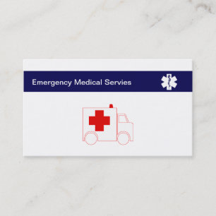 Medicinska nöd- visitkortar visitkort