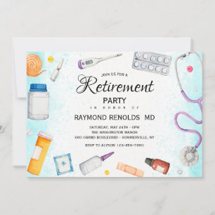 Medicinska Pension Party Inbjudningar
