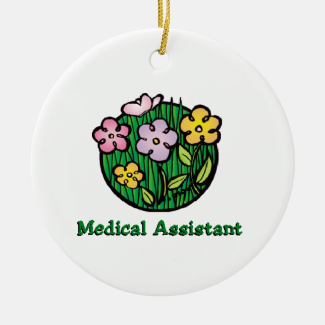 Medicinska prydnadsföremål julgransprydnad keramik (Framsidan)