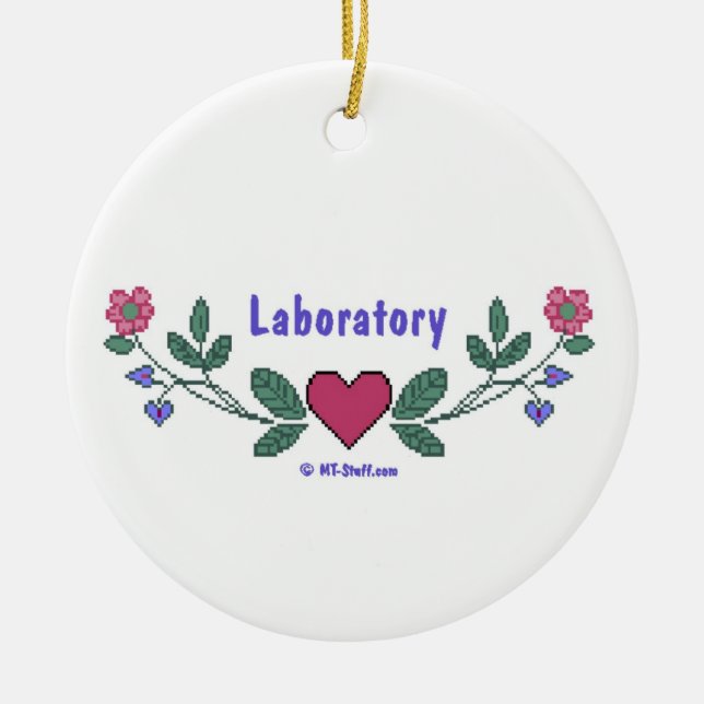 Medicinska prydnadsföremål julgransprydnad keramik (Framsidan)