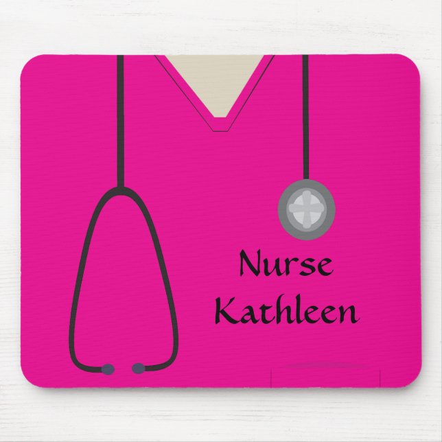 Medicinska skärmar - enhetlig Shock rosa Musmatta (Framsidan)