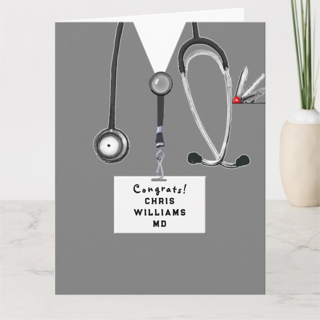Medicinska Skolans Examen Kort (Framsida)