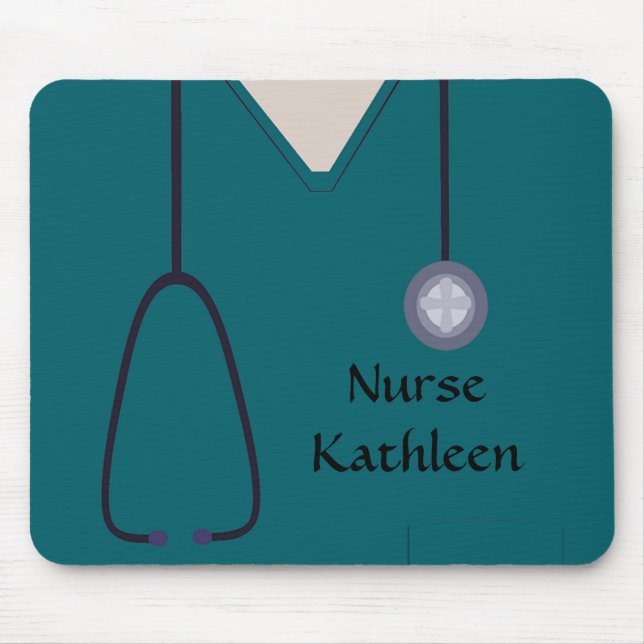 Medicinska sporten Uniform Teal Musmatta (Framsidan)
