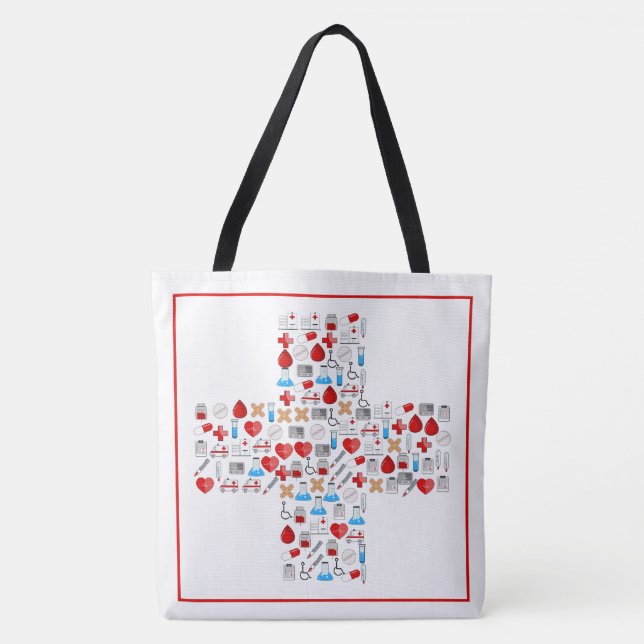 Medicinska symboler tygkasse (Framsida)