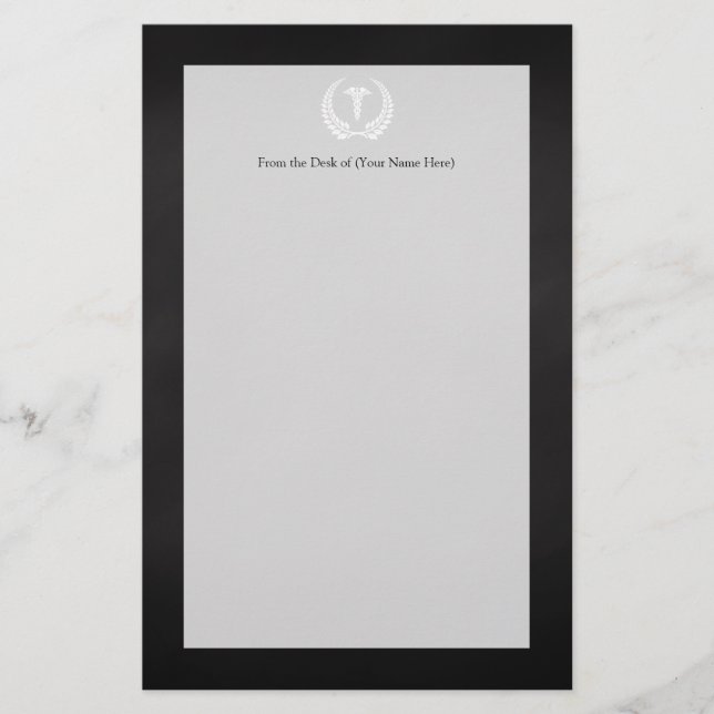 Medicinskt Caduceuslagrar Brevpapper (Framsida)