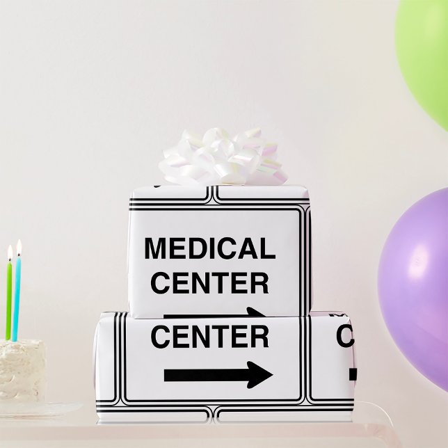 Medicinskt Center Skylt Presentpapper (Skapare uppladdad)