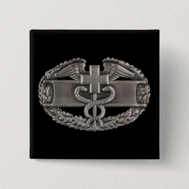 Medicinskt emblem för stridfält (CFMB) Knapp (Framsida)