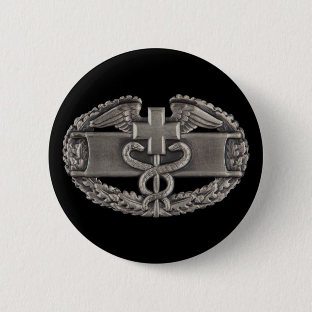 Medicinskt emblem för stridfält (CFMB) Knapp (Framsida)