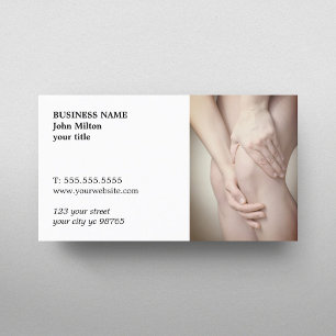 Medicinskt foto för professionell Elegant Visitkort