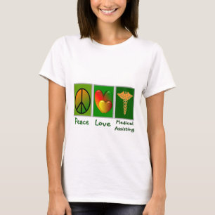 Medicinskt hjälpa för fredkärlek t-shirt