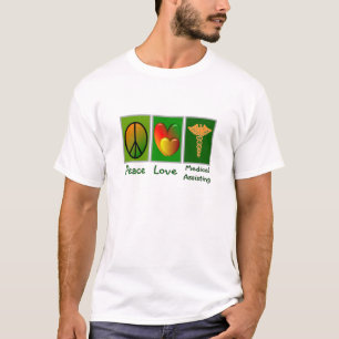 Medicinskt hjälpa för fredkärlek t shirt