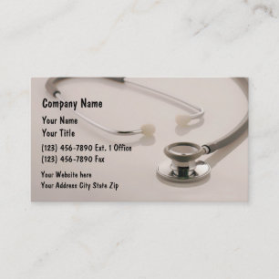 Medicinskt kontor Businesscards Tidsbeställning Kort
