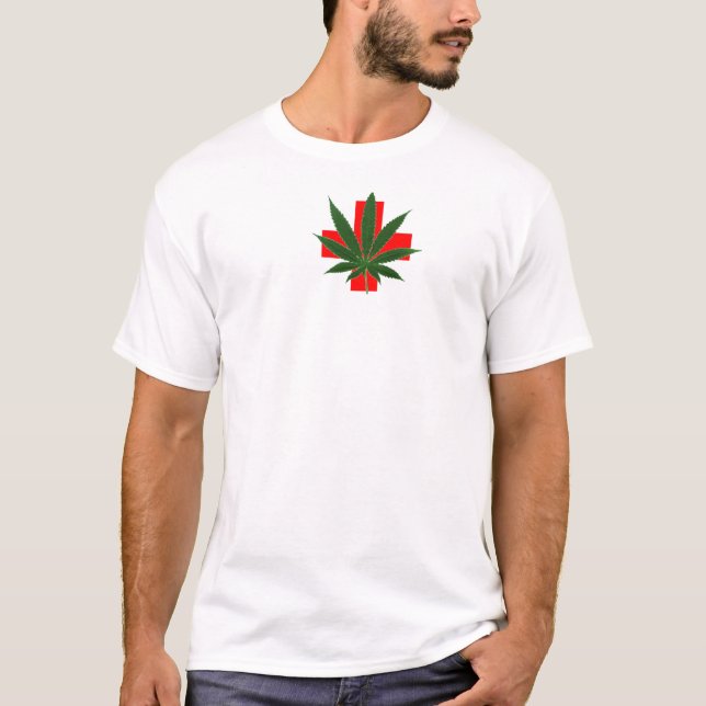 Medicinskt löv - Route420 Tee Shirt (Framsida)