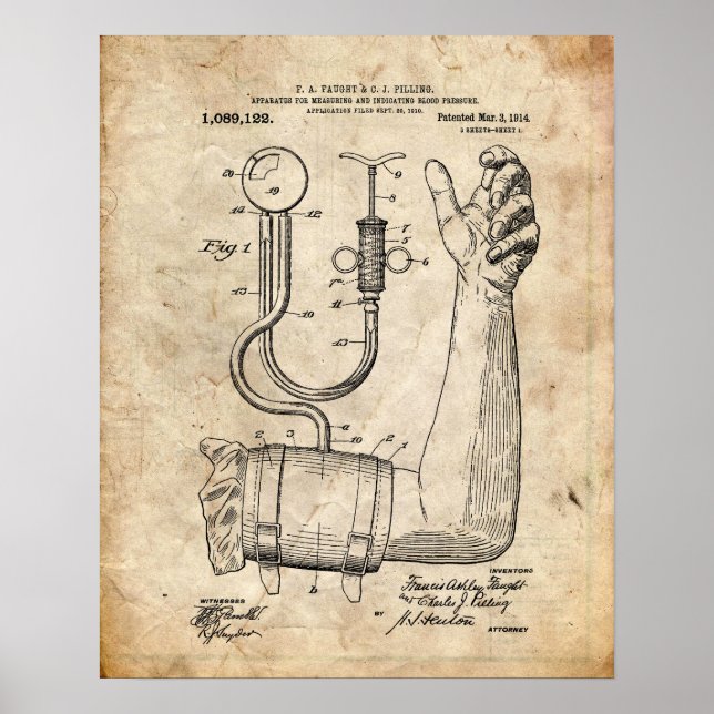 Medicinskt patent poster (Framsidan)