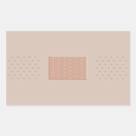 Medicinskt plåster - Rectangle-märke Rektangulärt Klistermärke