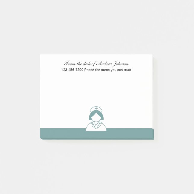 Medicinskt sjuksköterskatema post-it block (Framsida)