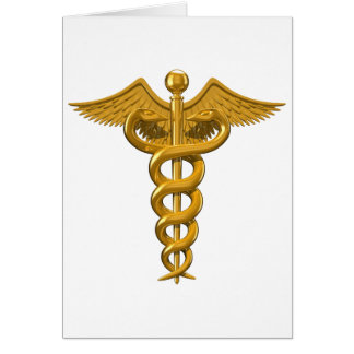 Medicinskt symbol hälsningskort