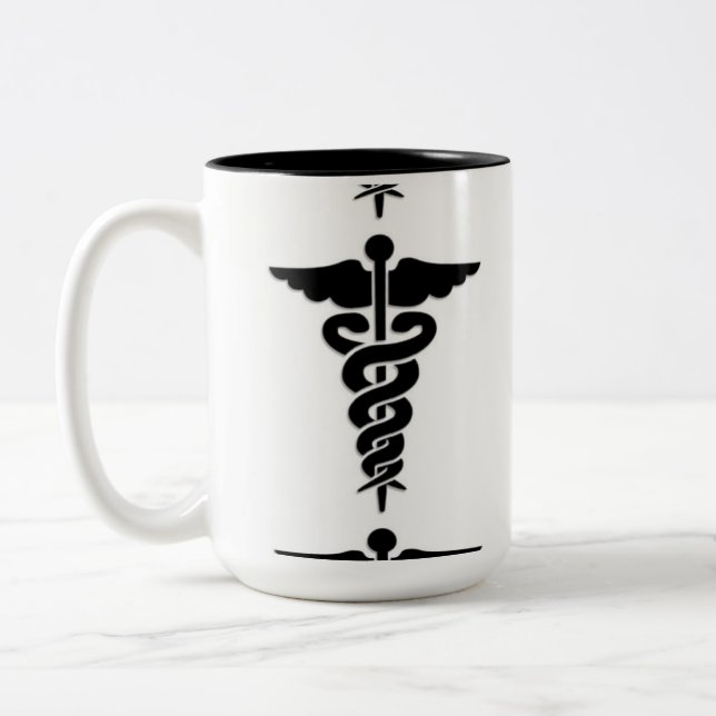 Medicinskt symbol Två-Tonad mugg (Vänster)