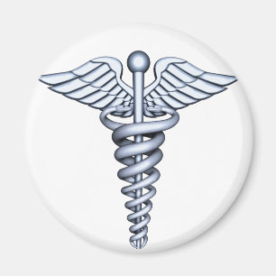 Medicinskt symbolsilver magnet