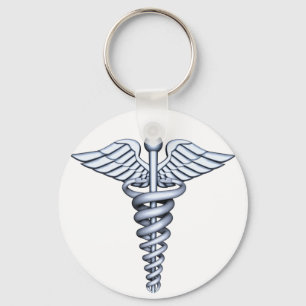 Medicinskt symbolsilver nyckelring
