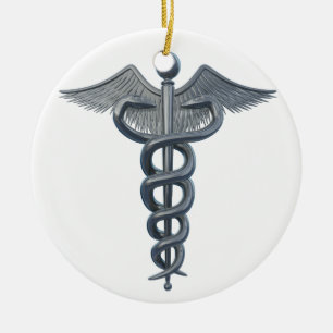 Medicinskt yrkesymbol julgransprydnad keramik