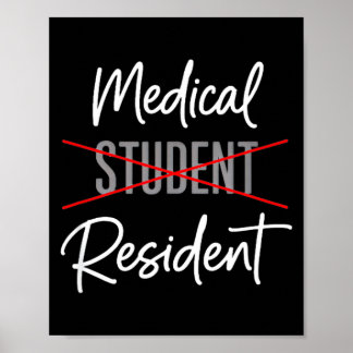 Medicinstudent till residentfirande poster