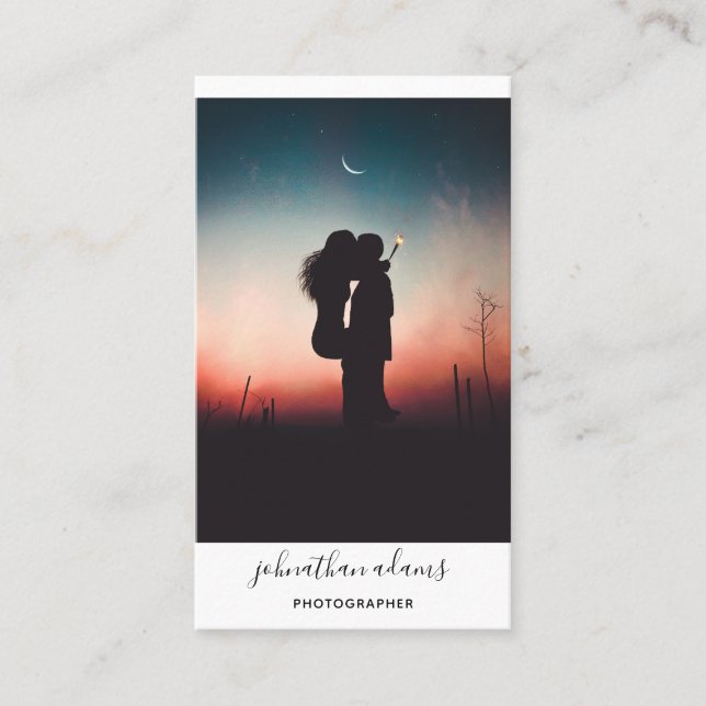 Mediefoton för Modern Professionell Social Visitkort (Framsida)