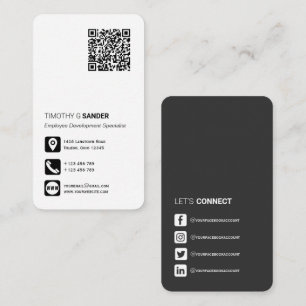 Medieikon för QR-professionell social för nätve Visitkort