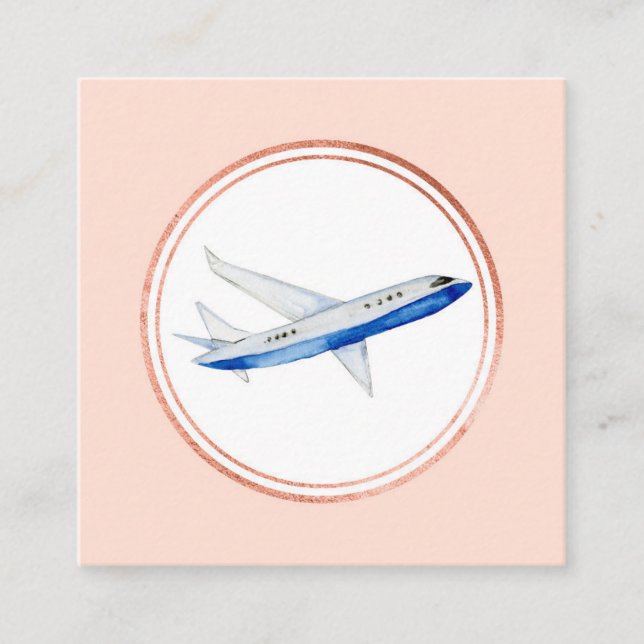 Medieikon för Ro Guld och Rosa Händelser Social Fyrkantigt Visitkort (Framsida)