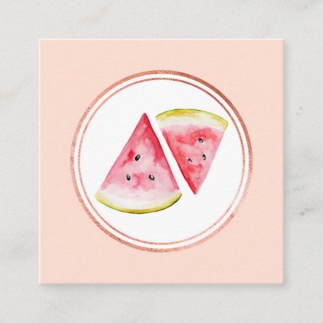 Medieikon för Ro Guld och Rosa Händelser Social Fyrkantigt Visitkort (Framsida)