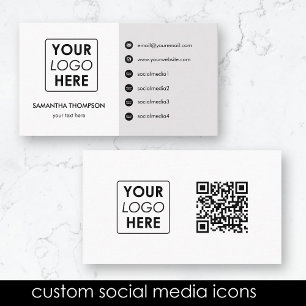Medieikoner för Modern Business Logotyp Social () Visitkort