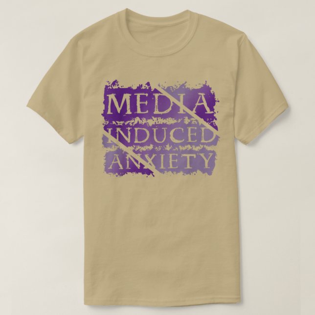 Medieinducerad irritation, mentalhälsoundersökning t shirt (Design framsida)