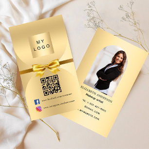 Mediepremie för Guld-båge, bild Qr social Visitkort