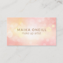  medier i Luxury Rosa Bokeh glitter social Visitkort