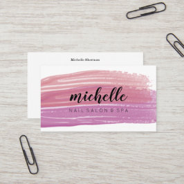 Medierna nagel polsk Brush Nail Salon Maniboyi Soc Visitkort