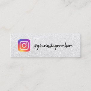 Medieskript för Silver glitter Instagram logotyp s